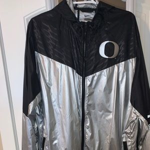 Chrome and black Oregon Duck Windbreaker (Nike)